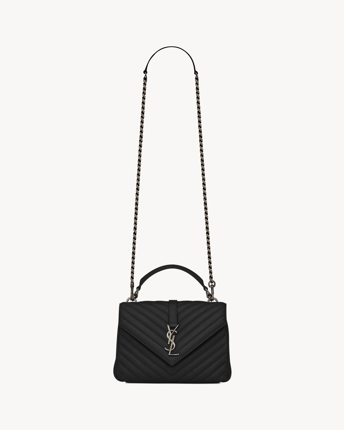 YSL College Medium in Quilted Leather - Image 1